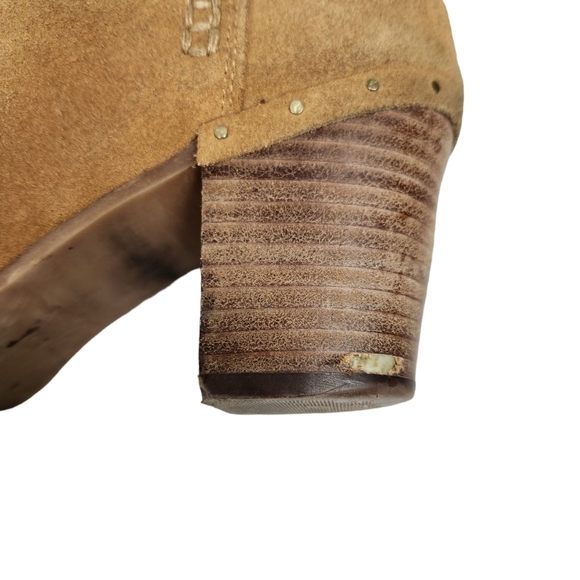 Steve Madden Camel Suede Leather Ankle Boots Women's Size 9 - Picture 11 of 11
